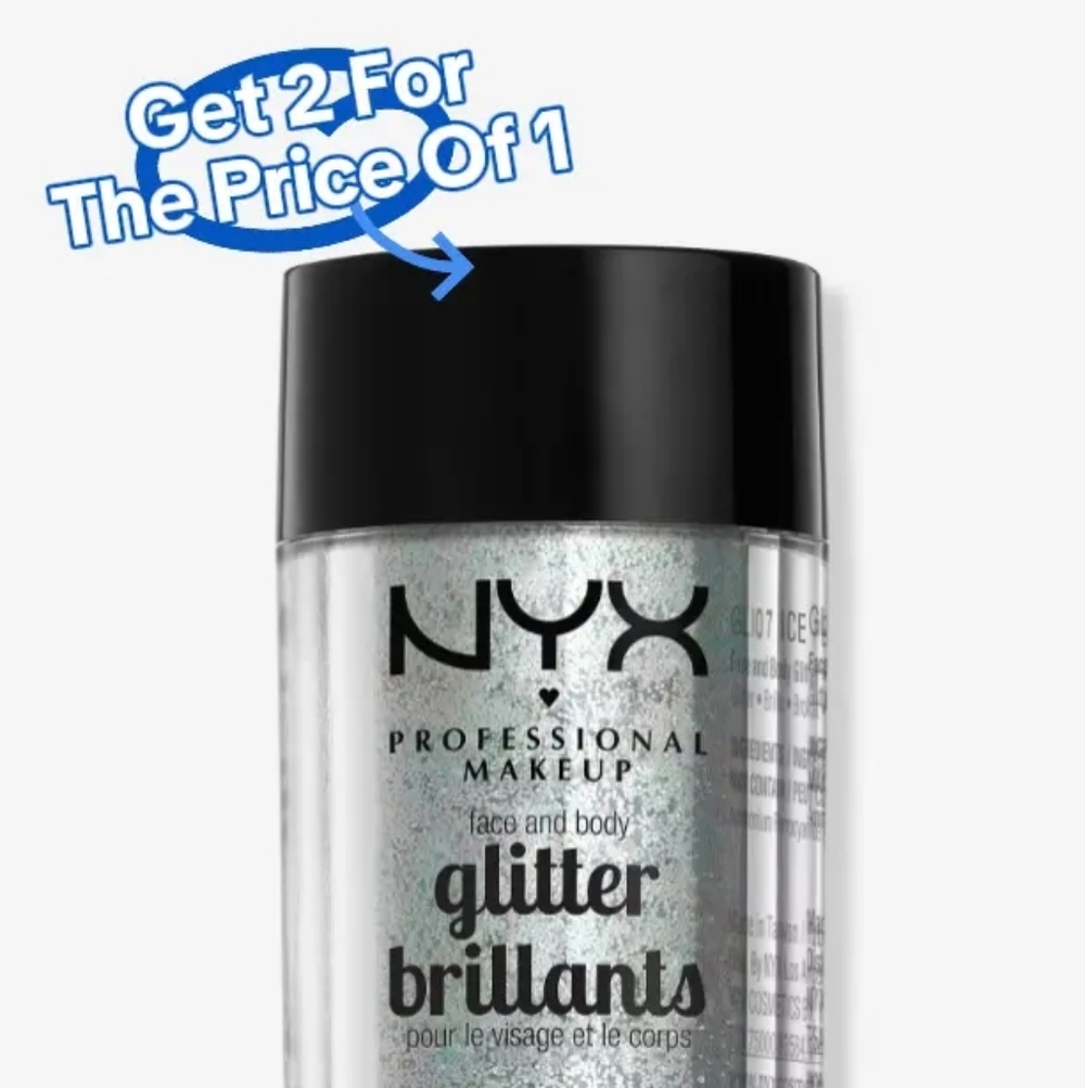 NYX Professional Makeup Face & Body Glitter - Silver Sparkle